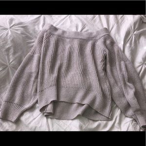 Off shoulder sweater